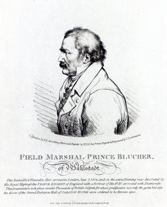 Maréchal Prince Blücher de Wahlstadt, gravé par J. Vendramini, 1814 - Peter Eduard Stroehling